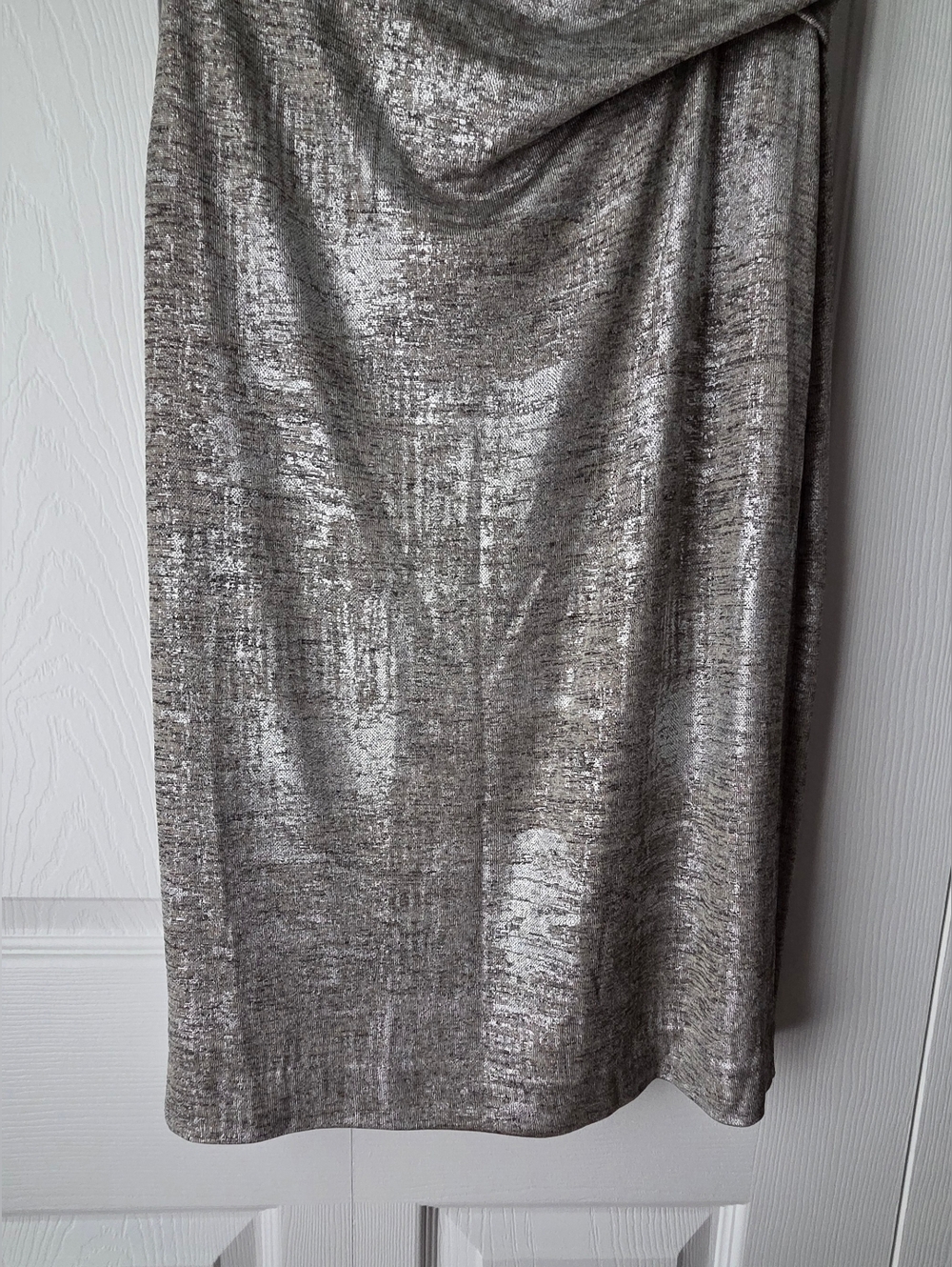 Vince Camuto Metallic Cowl-Neck Dress Size 6. Like New. See Description. - Picture 9 of 12